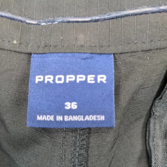 Propper EdgeTec Shorts Men's 36x11 Black Tactical Cargo F5908 Ripstop Quick Dry - Picture 7 of 10